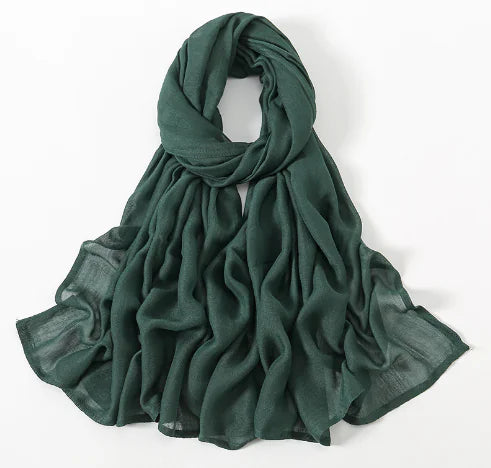 Solid Color Muslim Hijabs for Women (Single Piece)