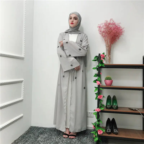 2019 Fashion Dubai Handcrafted Embroidered Islamic Robe