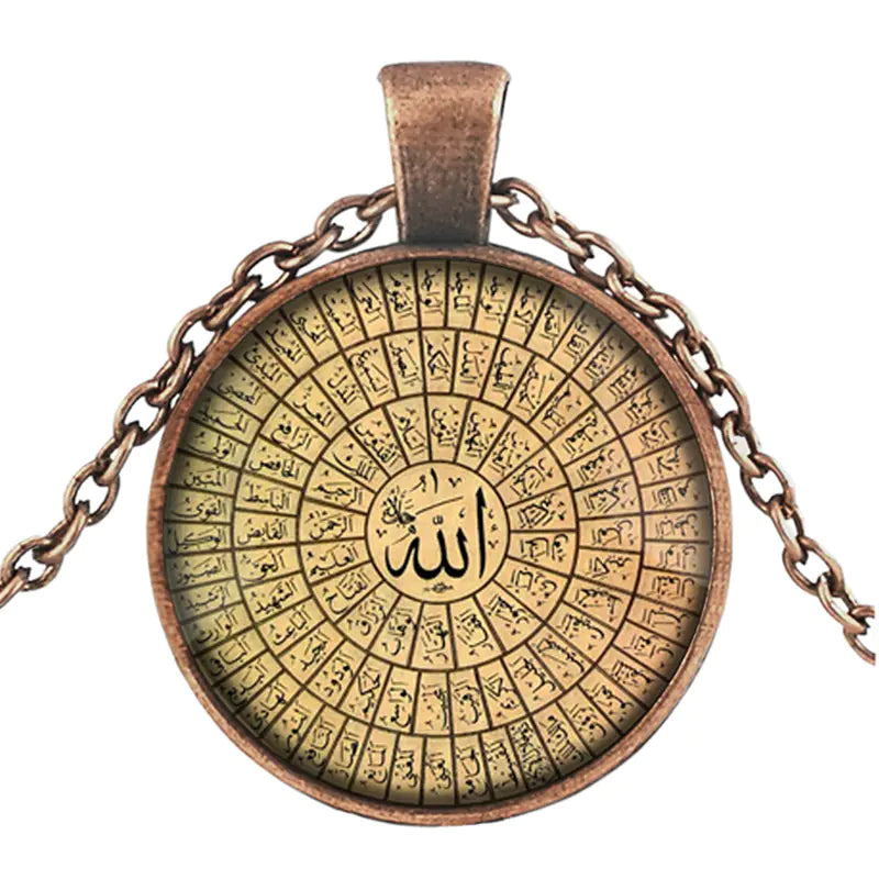 Necklace with Islamic Mandala Design (7 Colors)