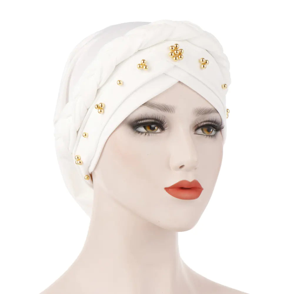 Single Color Gold Pearl Whip Cap
