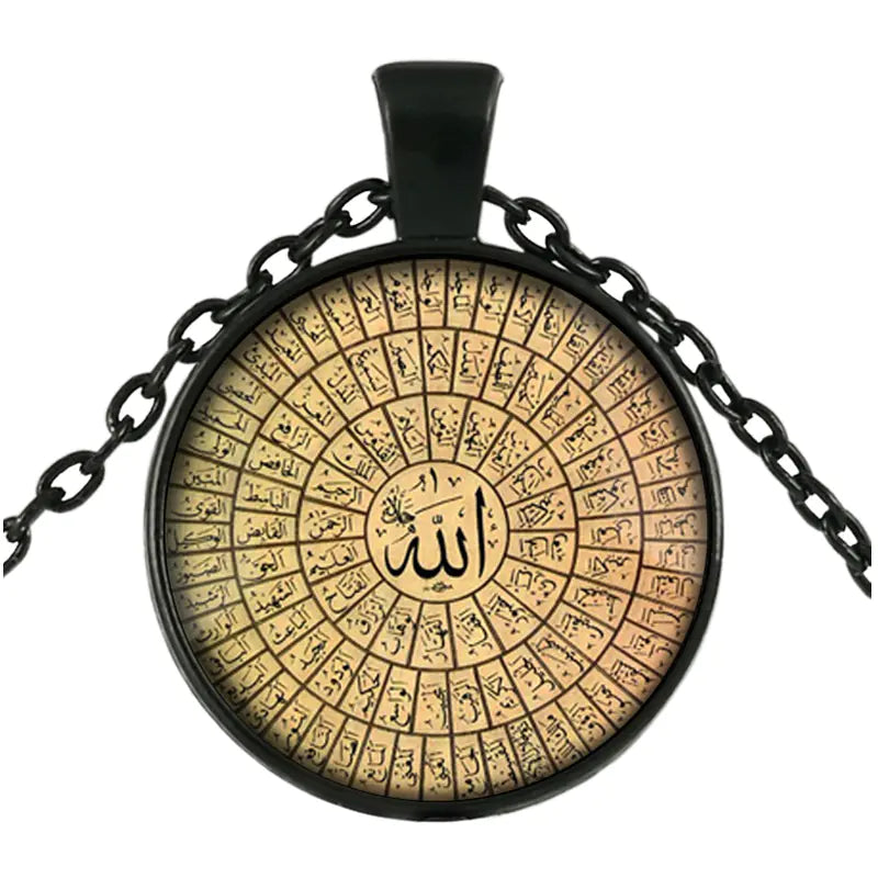 Necklace with Islamic Mandala Design (7 Colors)
