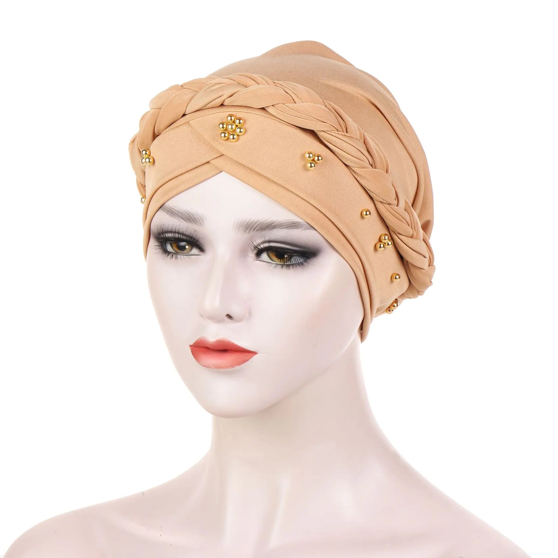 Single Color Gold Pearl Whip Cap