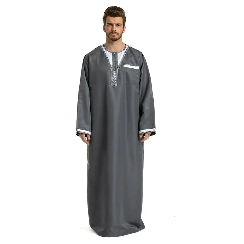 Long-Sleeved Hui Robe for Men
