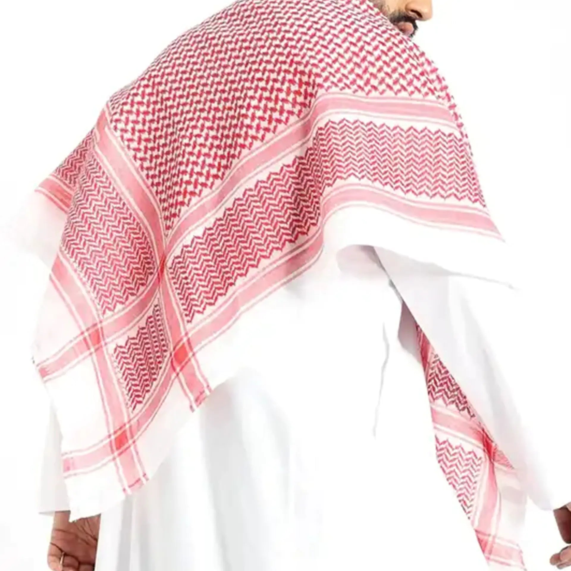 Keffiyeh Scarf Red & Gray