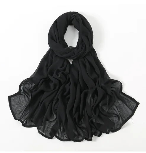 Solid Color Muslim Hijabs for Women (Single Piece)