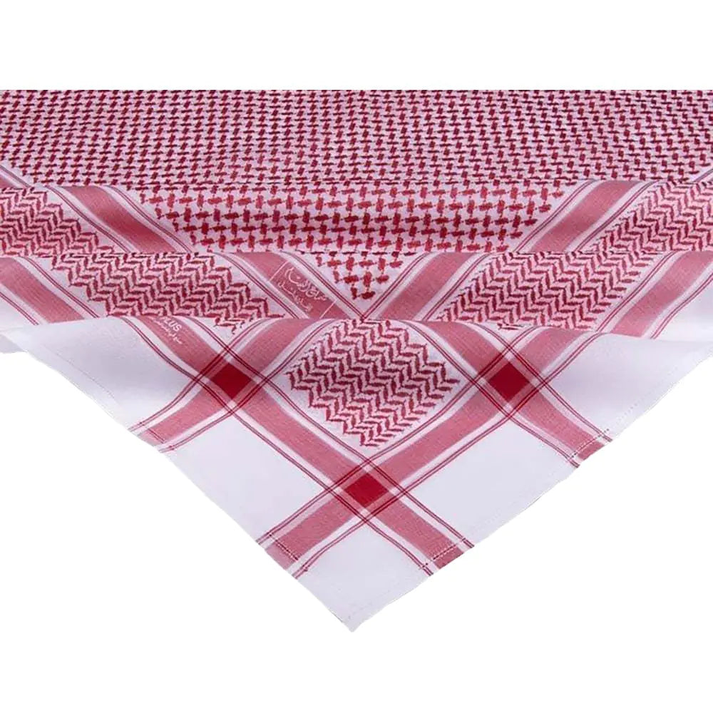 Keffiyeh Scarf Red & Gray