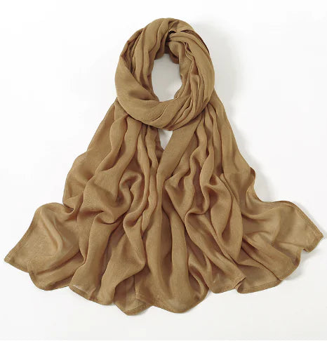 Solid Color Muslim Hijabs for Women (Single Piece)