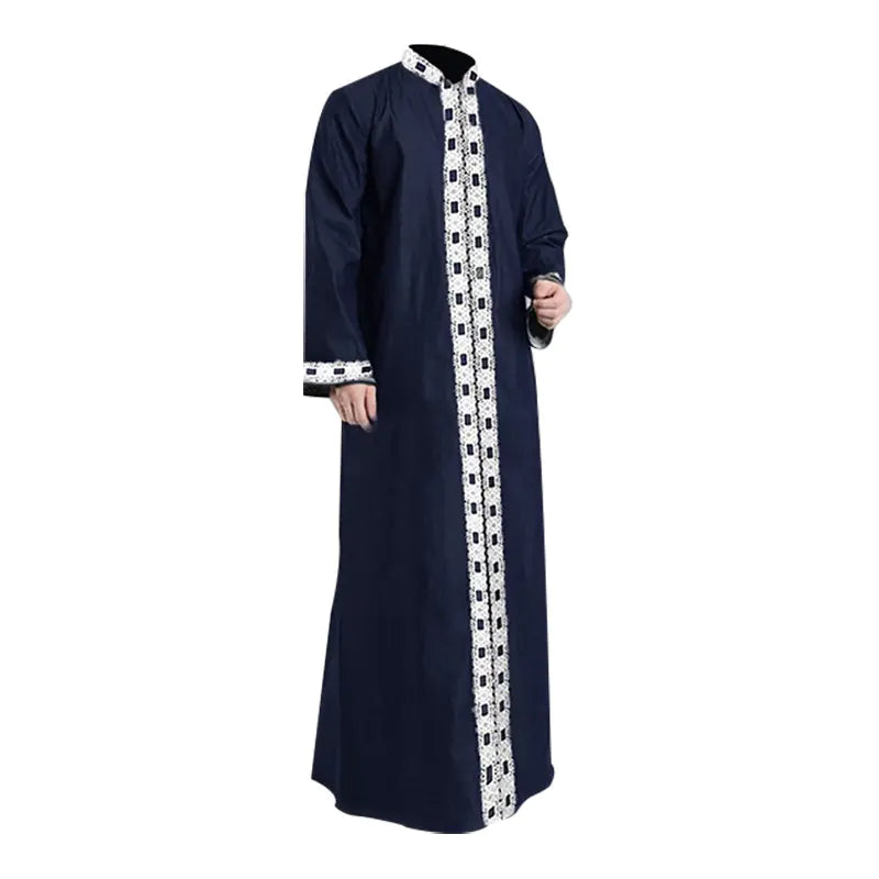 Muslim Long Sleeve Solid Color Casual Robe